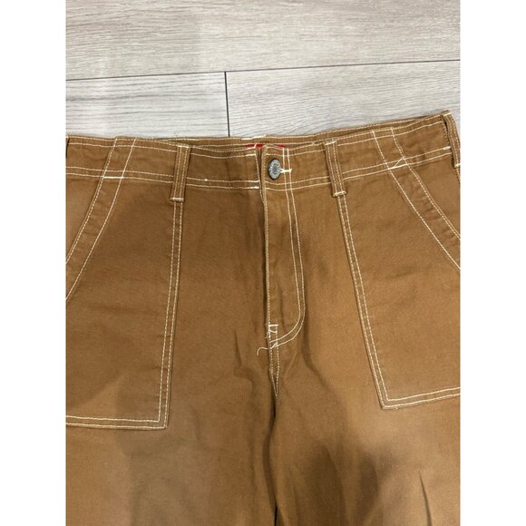Dickies Cargo Carpenter Straight Tan Pants Size 11/30 - Picture 4 of 6
